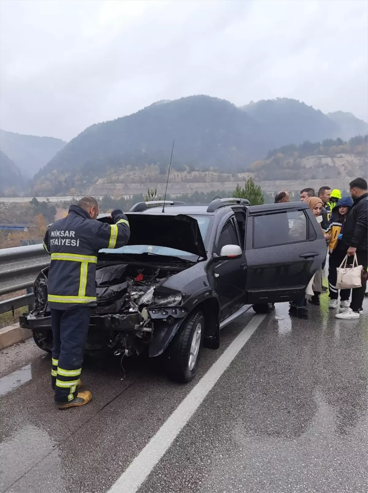 Tokat’ta Trafik Kazası: 2 Yaralı